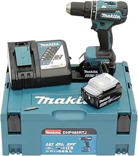 Perceuse à percussion Makita DHP485RTJ 18V LXT (2x5.0 Ah) + Coffret MAKPAC
