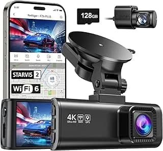 Dashcam REDTIGER F7NP 4K - Capteur STARVIS 2 - WiFi 5.8GHz - GPS - 128Go