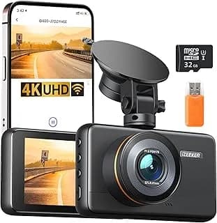 Dashcam iZEEKER GD100 4K UHD - Capteur CMOS 8MP - WDR & WiFi - MicroSD 32GB