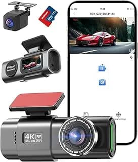 Dashcam WeBeqer Q20 Dual 4K/1080P - Capteur CMOS - WiFi 2.4GHz - WDR & Vision Nocturne