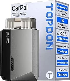 TOPDON Carpal-A : Scanner OBD2 Bluetooth Multi-Systèmes - 6 Reset Services