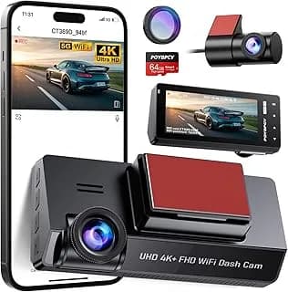 Dashcam 4K Ultra-HD 2160p - Capteur Sony Starvis - WiFi 5GHz & Filtre CPL