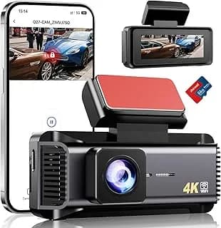 Dashcam Pro 4K UHD - Capteur CMOS 8MP - Écran IPS 2.99" - Enregistrement 24H