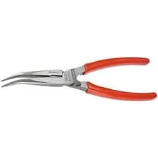 Pince Demi-Ronde Facom 195.20G Becs Coudés 40° - Gainée PVC 200mm