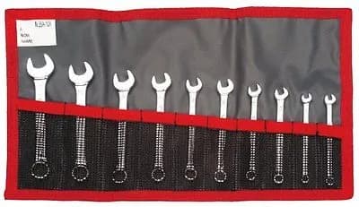 Jeu de 10 Clés Mixtes Courtes FACOM 39.JE10T - 3,2 à 11 mm en Trousse