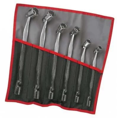 Jeu de 6 Clés à Pipe Débouchées FACOM 66A.JE6T - Chrome Satiné