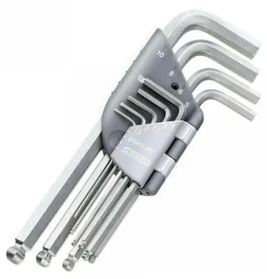 Jeu de 9 Clés Mâles 6 Pans Inox FACOM 83SHST.JP9A - Tête Sphérique