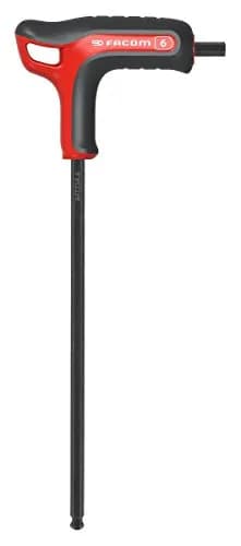 Clé Mâle 6mm à Poignée en T avec Tête Sphérique FACOM 84TZSA.6