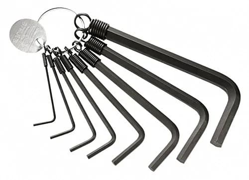 Jeu de 8 Clés Mâles 6 Pans Longues Facom sur Anneau - 1.5 à 8 mm