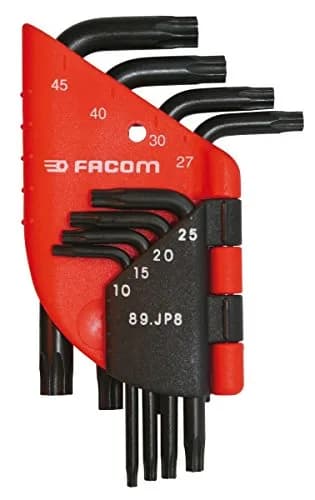 Jeu de 6 Clés Mâles Torx Facom 89.JP6 avec Étui de Rangement