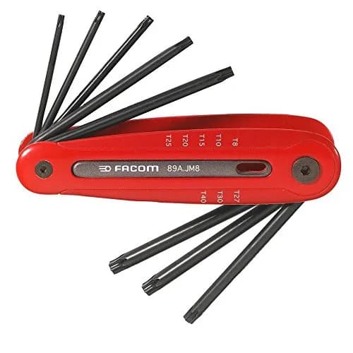 Jeu de 8 Clés Mâles Torx Facom sur Monture Compacte - 89A.JM8