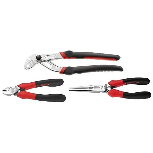 Jeu de 3 Pinces Professionnelles FACOM CPE.3 - Multiprise, Coupante et Becs