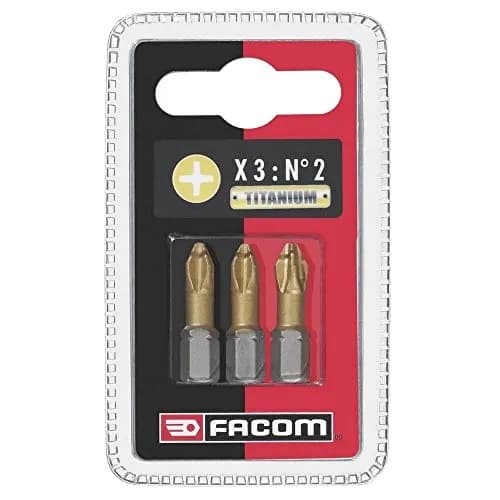 Lot de 3 Embouts de Vissage Facom EP.131T High Perf' Titanium PH1
