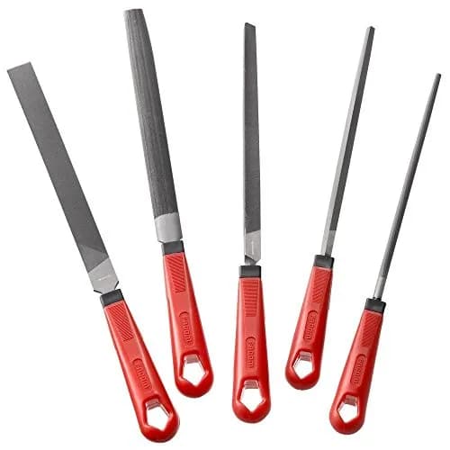 Jeu de 5 Limes Demi-Douces Emmanchées 200mm - FACOM LIM200EM.J5