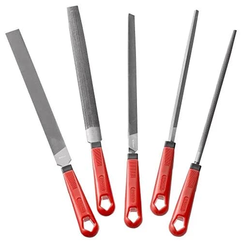 Jeu de 5 Limes Facom Demi-Douces 250mm avec Manches Ergonomiques - LIM250EM.J5