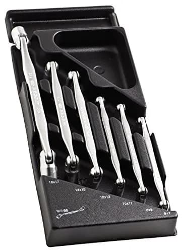 Module de 6 Clés à Douilles Articulées FACOM MOD.66A-1 - Plateau Thermoformé