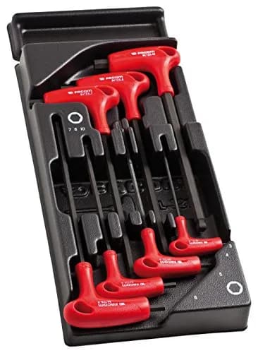 Module de 7 Clés Mâles en T 6 Pans Facom MOD.84TZS à Tête Sphérique