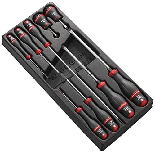 Jeu de 9 Tournevis FACOM Protwist MOD.A4 sur Plateau Thermoformé