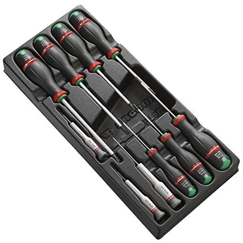 Jeu de 10 Tournevis FACOM Protwist Resistorx MOD.A6 sur Plateau Thermoformé