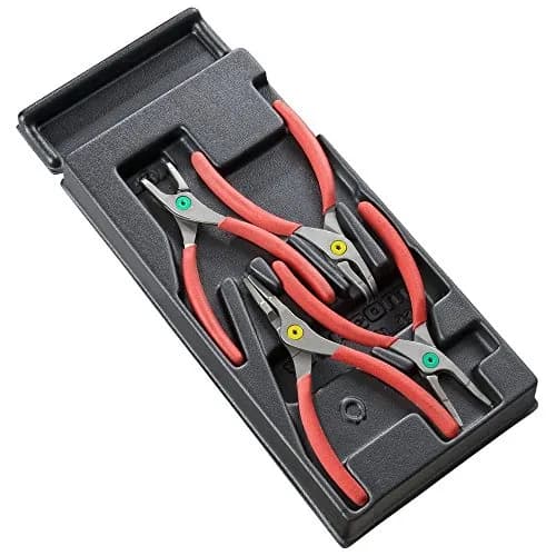 Jeu de 4 Pinces Circlips 18-60mm Facom MOD.PC avec Plateau Thermoformé
