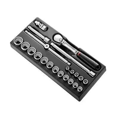 Module Cliquet Étanche SL.161 et 17 Douilles 1/2" FACOM MOD.SL161-212U