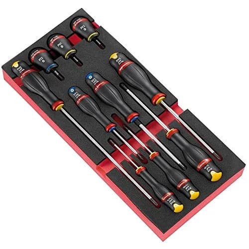 Module Mousse FACOM MODM.A5 - Jeu de 10 Tournevis Protwist PH et PZ