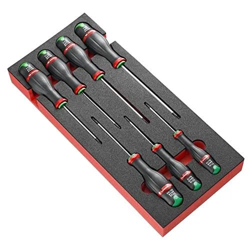 Module de 7 Tournevis Torx Tamper FACOM MODM.ANXR - Plateau Mousse