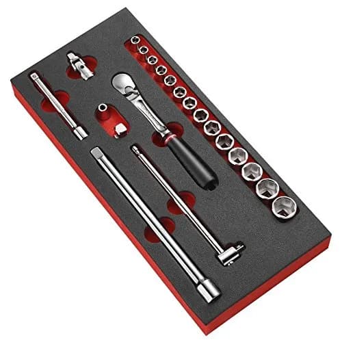 Module Mousse Facom MODM.JL1 : Cliquet et Douilles 3/8" 6 Pans