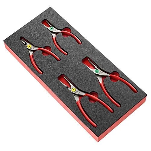 Module de 4 Pinces Circlips FACOM MODM.PCSN - Plateau Mousse