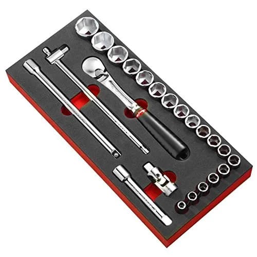 Module Mousse avec Cliquet et Douilles 1/2" FACOM MODM.SL1 - 6 Pans