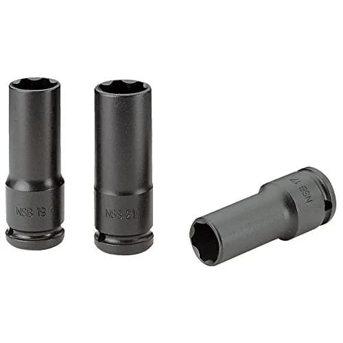 Jeu de 3 Douilles Impact 1/2" Fines FACOM NSB.3 - Spécial Roues