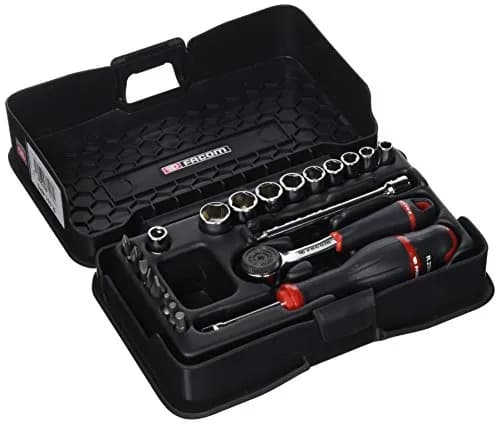 Coffret Facom R.161-4P6 : Cliquet 1/4" étanche et 21 Douilles 6 Pans