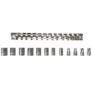 Jeu de 13 Douilles 6 Pans FACOM R.40E - Carré 1/4" sur Rack (3,2 à 14 mm)