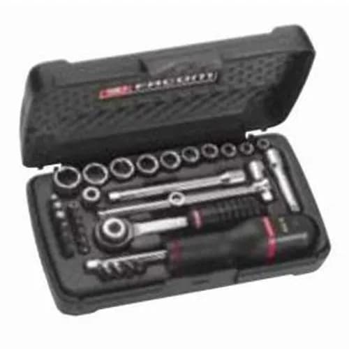 Coffret de Douilles 1/4" 12 Pans FACOM R.431ADP - 31 Pièces avec Cliquet R.161