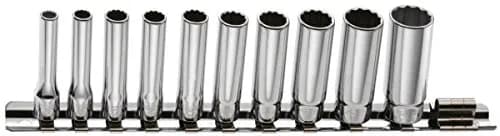 Jeu de 11 Douilles 1/4" Longues 12 Pans en Pouces FACOM REL.40U