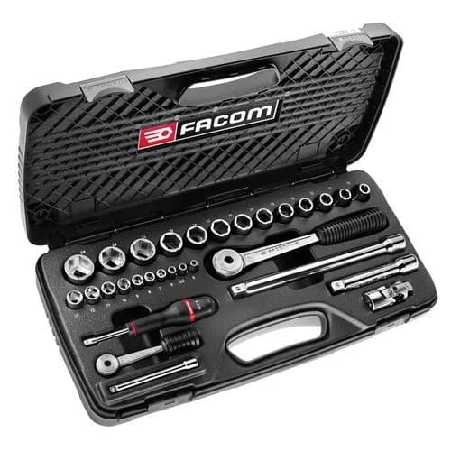Coffret de Douilles FACOM RS.430E - Mixte 1/4" et 1/2" - 43 Pièces