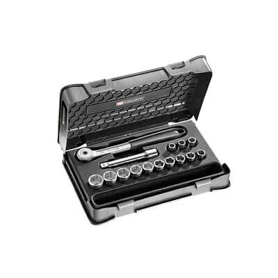 Coffret de Douilles FACOM S.151-1P6 - Carré 1/2" - 6 Pans - 15 Pièces