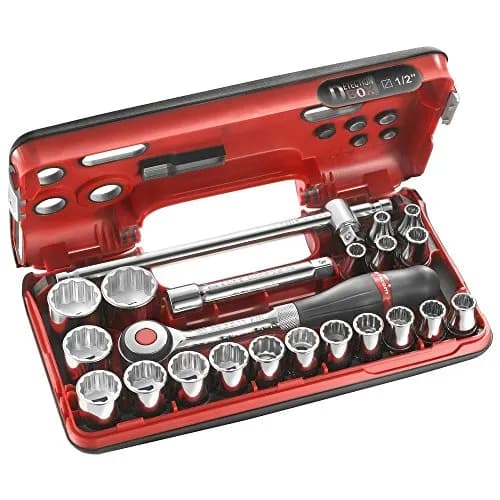 Coffret de Douilles FACOM 1/2" 12 Pans - S.360DBOX412 - 22 Pièces