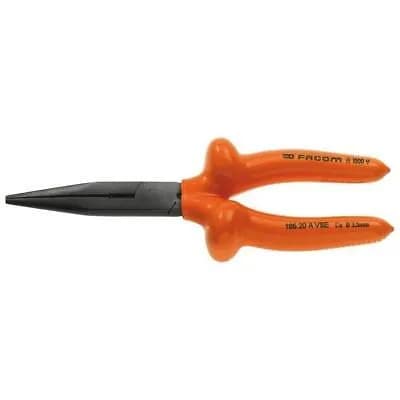 Pince Facom 185.20AVSE à Becs Mi-Ronds Longs Isolée 1000V - 200mm