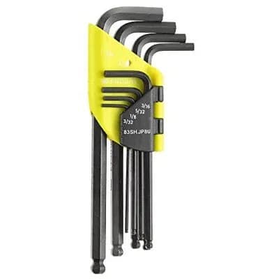 Jeu de 9 Clés Mâles Sphériques Facom 83SH.JP9F - Finition Fluo