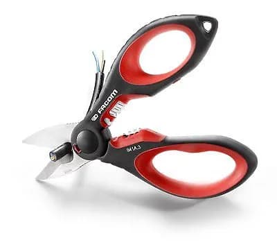 Ciseaux de Maintenance Gros Effort FACOM 841A.3 - Manche Bi-Matière