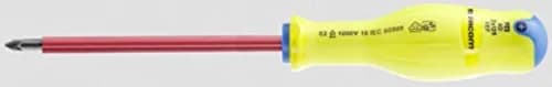 Tournevis FACOM Protwist Pozidriv PZ1 Isolé 1000V Fluo - AD1X100VEF