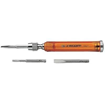 Tournevis Porte-Lames Compact FACOM AMJ - Manche Réservoir avec 3 Lames