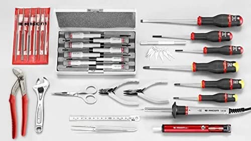 Sélection FACOM CM.EL29 : Jeu de 30 Outils de Précision pour Électronique