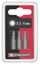 Lot de 3 Embouts de Vissage 3mm 6 Pans Creux FACOM EH103.J3