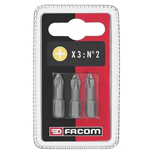 Lot de 3 Embouts de Vissage FACOM EP.101T Phillips PH1 - 25mm
