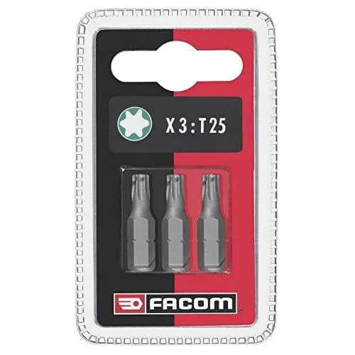 Lot de 3 Embouts de Vissage Torx T20 FACOM EX120.J3 - 25mm