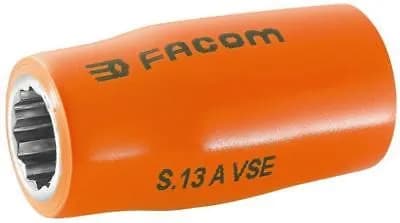 Douille 1/2" Isolée 1000V Facom S.19AVSE - 12 Pans 19mm - Profil OGV