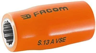 Douille 1/2" Isolée 1000V FACOM S.8AVSE - 12 Pans 8mm
