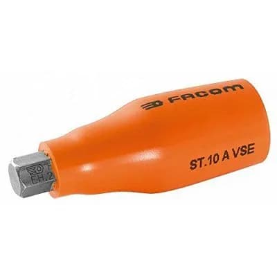 Douille 1/2" Isolée 1000V 6 Pans Mâle 10mm FACOM ST.10AVSE